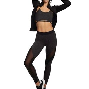 Koral Frame High Rise Activewear Legging Size XS Grey Black Gym Yoga Pilates